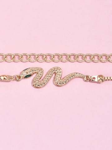 Alloy Adjustable Bracelet Two Pieces